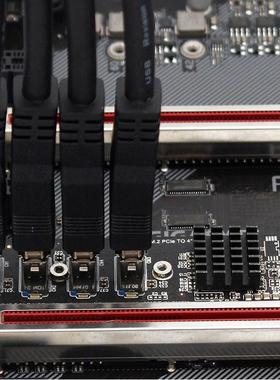 PH410 台式机M.2转PCI-E4口 PCIeX1扩展卡1分4显卡扩展ASM1184E