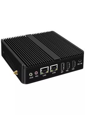 倍控迷你工控机双网口双串口N5105 J6412 N100 J4125全铝无风扇嵌