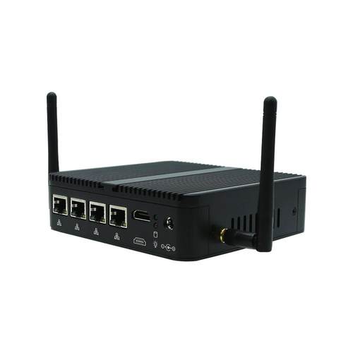 2.5G四网口J6426软路由四核J4125工控机爱快4G插卡工业级迷你主机