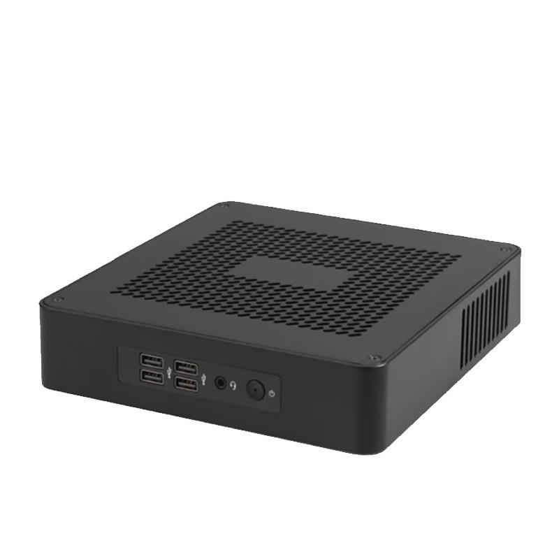 全铝itx机箱8代10代i3i5i7迷你主机便携PC工控机微型影音娱乐电脑