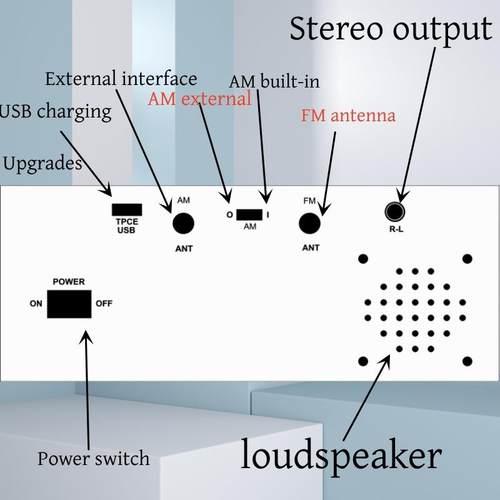 跨境DIY桌面全波段收音机TEF6686数字高灵敏度收音机 FM AM收音机