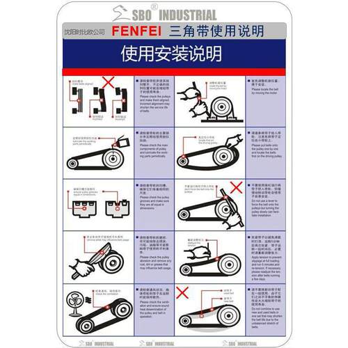 30年品牌奋飞三角带C4166通用V型皮带零售一条