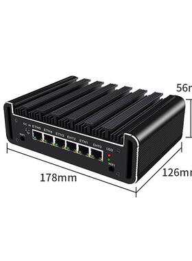 倍控I7-1185G7十代酷睿四核八线程迷你无风扇六口小主机I7-1165G7