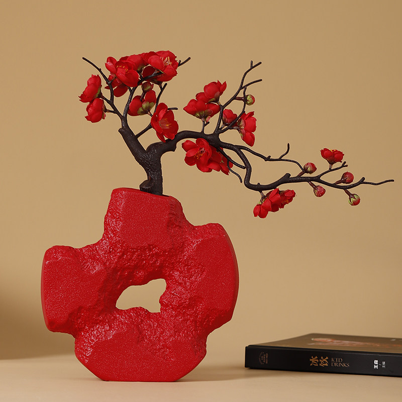 陶瓷艺术摆件客厅高级感玄关博古架酒柜装饰品花瓶插花摆设,家居饰品,装饰摆件,淘宝优惠券,粉丝福利购,淘宝优惠卷