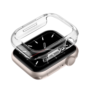 适用AppleWatch S11保护壳S9苹果iWatch8手表表壳S10透明ultra边框s8镂空半包硬壳S7防摔SE3表套iphone保护10