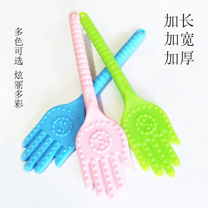 按摩手巴掌养生按摩拍打工具扣痧拍砂板出痧快加长硅胶经络拍拍棒