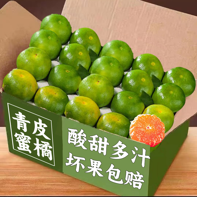 2025新鲜青皮蜜橘当季现摘水果