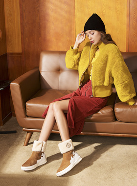 FD雪地靴 19秋冬 女士雪地靴 1927 UltraHigh 澳洲防水羊皮毛一体