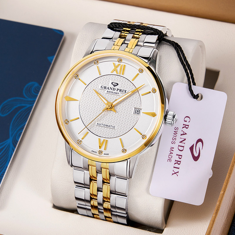 瑞士格林镶钻机械表情侣款