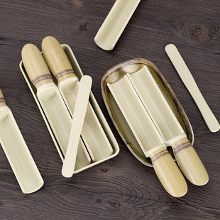 密胺餐具饭店商用竹筒制作鱼丸挤肉滑容器火锅店专用虾滑装盘模具