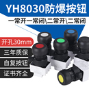 YH8030防爆防腐按钮自复位二常开闭塑料孔30MM电源控制开关带证书