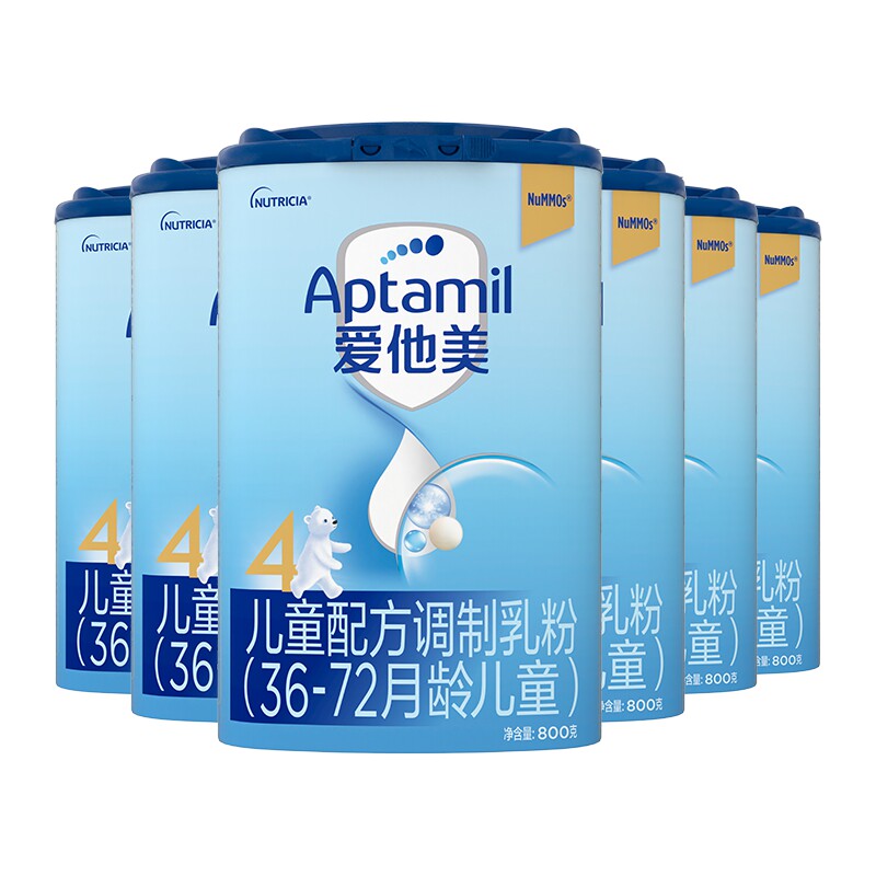 德国进口爱他美儿童配方奶粉4段 36-72个月800g*6乳粉