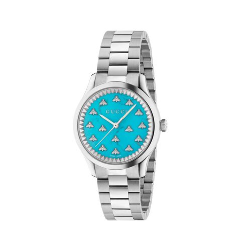 中古99新古驰/Gucci G-Timeless系列蜜蜂表盘女表 32毫米石英