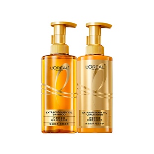 奇焕垂顺440ml 欧莱雅大金瓶洗护套装 2奇焕精油洗发露 自营