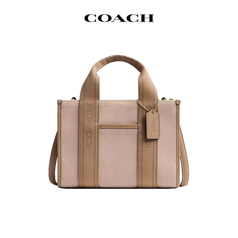 COACH/蔻驰女包托特包帆布包中号单肩斜挎包潮流轻奢礼物通勤