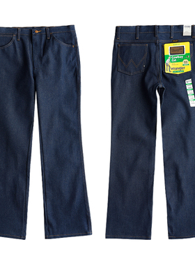 Wrangler/威格男士935原牛未脱桨男士牛仔裤中高腰修身微喇裤