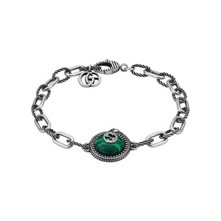 Gucci/古驰中古99新未使用Gucci/古驰  Garden系列银手链纯银银饰