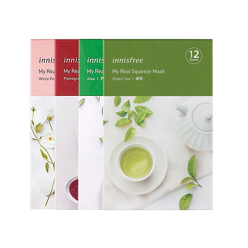 innisfree/悦诗风吟面膜精华女36片补水保湿滋润鲜萃