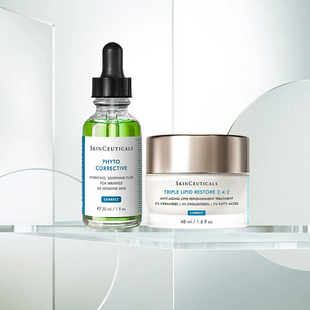 SKINCEUTICALS/修丽可242面霜48ml+色修精华30ml舒缓修复保湿套装