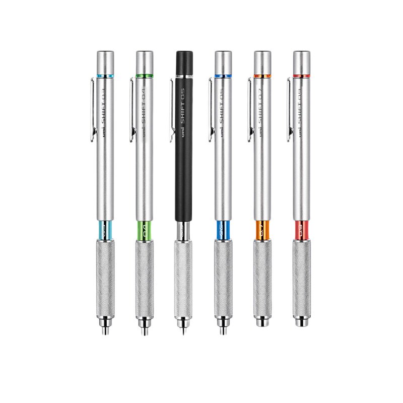 uni三菱shift系列低重心自动铅笔m3/5/7/9-1010 金属笔握美术漫画绘图