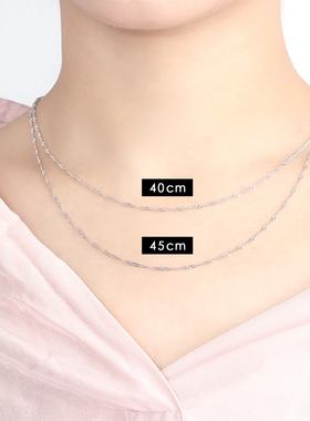 S925纯银锁骨链百搭银项链925银