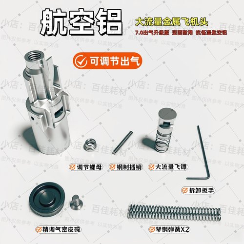 kublai库拜莱金属飞机头大流量