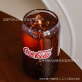 可口可乐香薰蜡烛创意搞怪汽水玻璃摆件生日礼物仿真可乐杯礼盒女