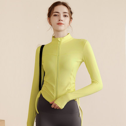25轻奢瑜伽服女套装2025新款修身显瘦速干上衣长袖跑步运动训练健