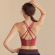普拉提瑜伽内衣防震聚拢收副乳跑步运动文胸交叉美背心健身bra女