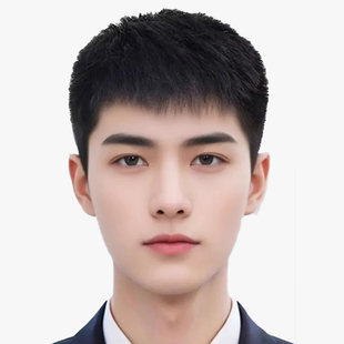 假发男短发真发全真人发丝透气全头套中年男士自然短毛寸真发套