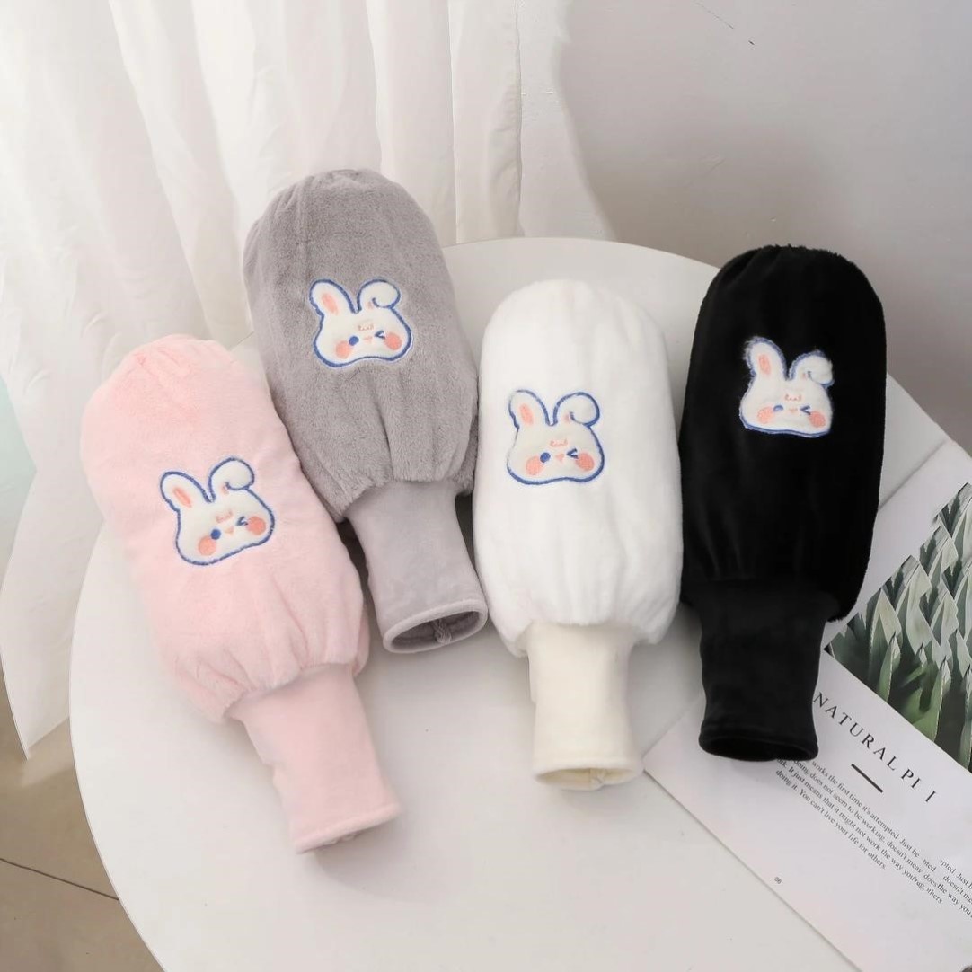 品乐熊保暖袖套秋冬款加厚暖手二合一厚袖套成人儿童防寒防脏耐脏