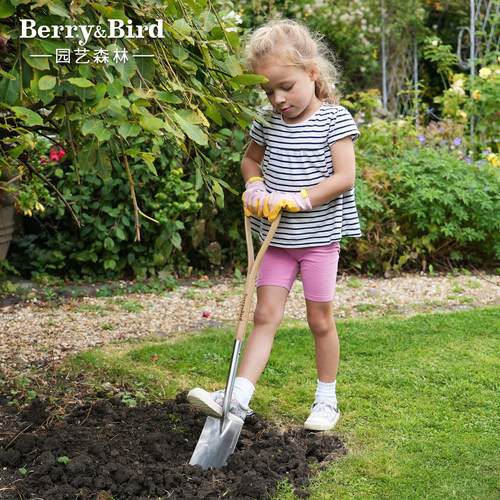 Berry&Bird园艺森林儿童不锈钢铲子大号户外花园种植挖掘专用工具