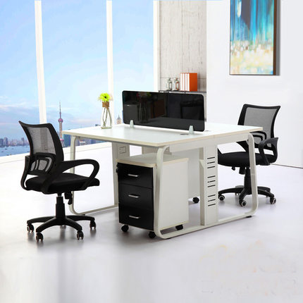 办公家具现代简约电脑桌椅职员屏风办公桌4人位组合员工桌子卡座