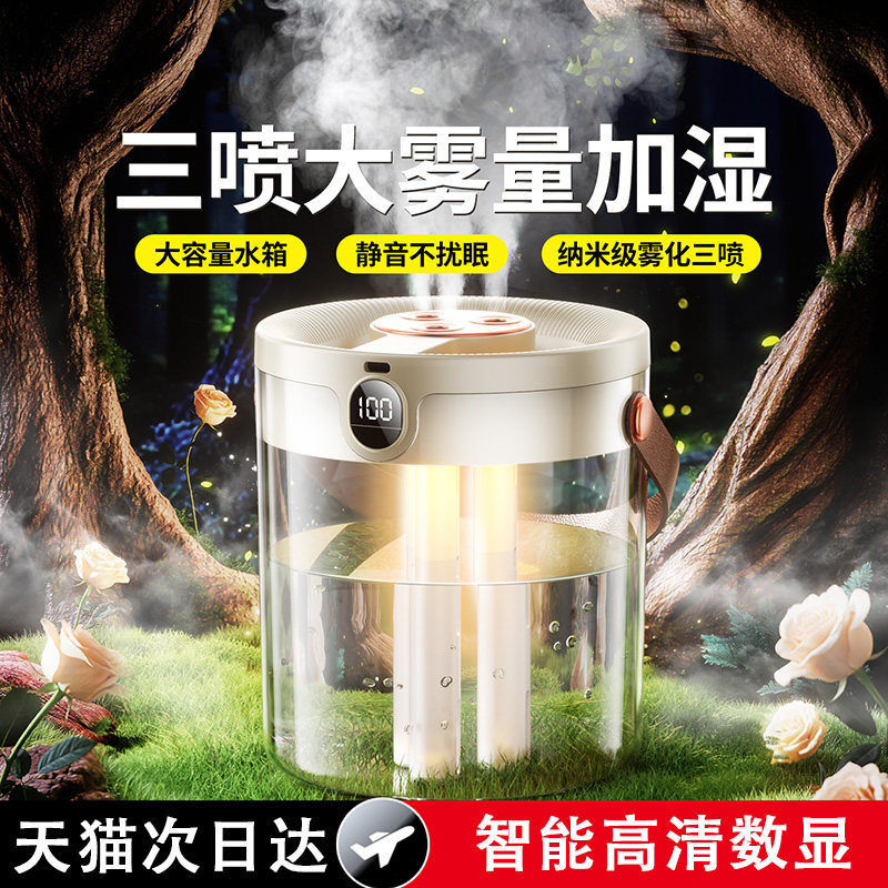 空气加湿器卧室家用静音小型客厅大喷雾孕妇婴儿迷你办公宿舍学生