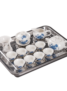 不锈钢茶盘简约家用客厅功夫茶具