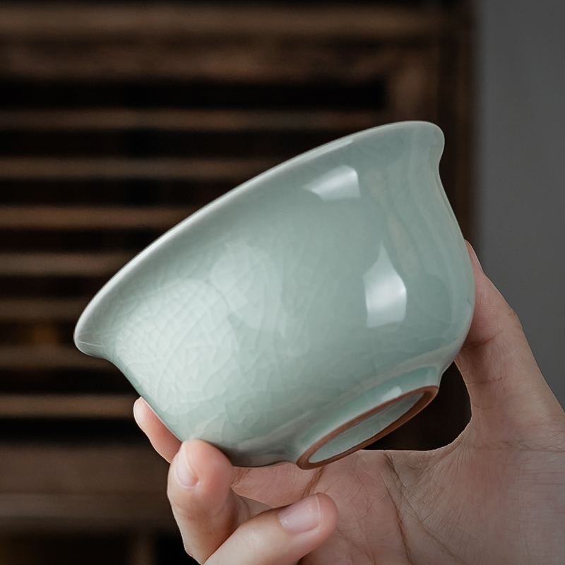 冰裂青花瓷茶杯陶瓷德化大小号