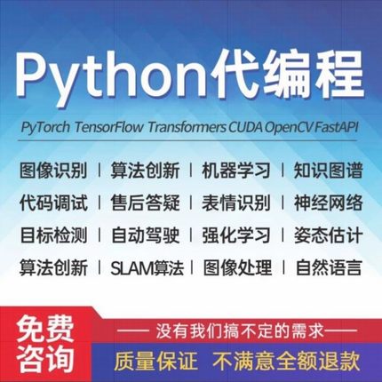 python代编程深度学习代码指导强化学习项目模型训练代做辅导接单