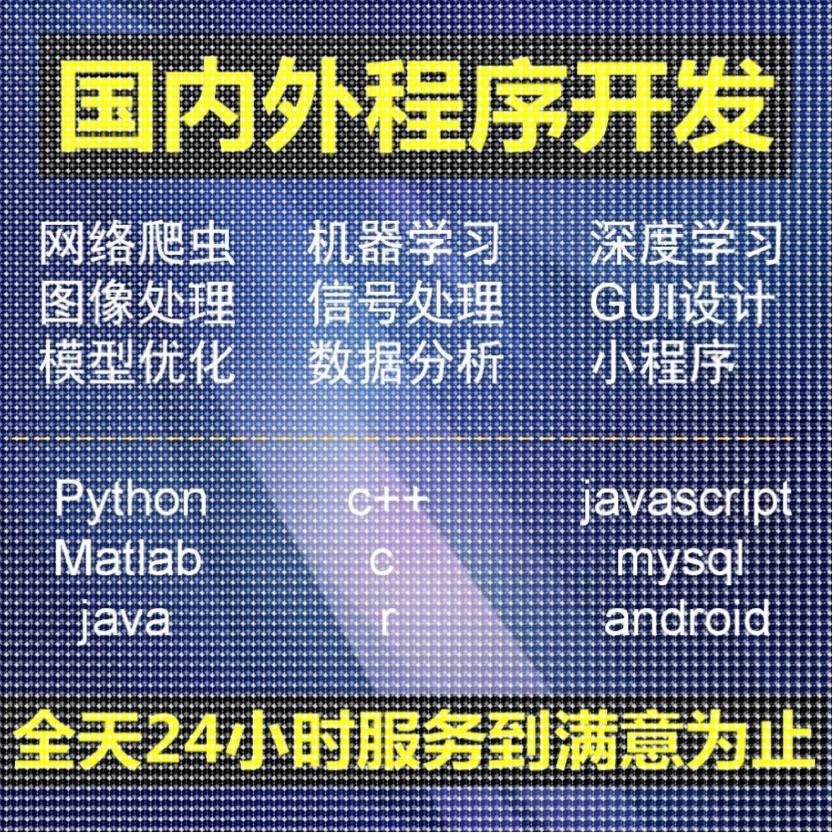 MATLAB代编程序代做图像信号处理python编写代码电气彷真优化算法