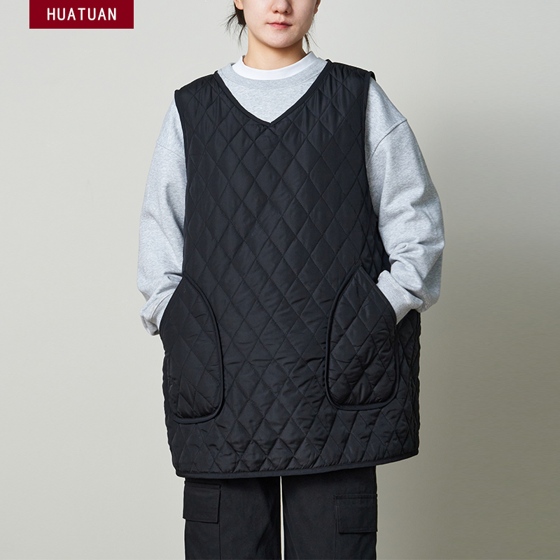 简约夹棉马甲罩衣秋冬季水果店户外厨房餐饮无袖外搭加厚宽松围裙,家庭/个人清洁工具,围裙,淘宝优惠券,粉丝福利购,淘宝优惠卷