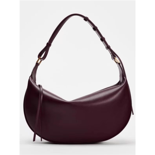 ZA家2025夏季新品女包慵懒风新月包椭圆形单肩斜挎手提通勤腋下包