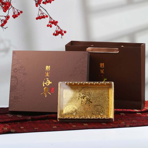 新款高档皮质海参礼盒空盒一斤装