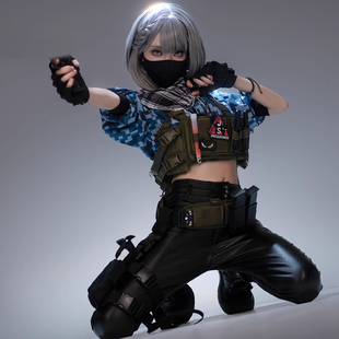 三角洲行动麦晓雯cos服骇爪原皮装备现货假发cosplay服装女大全套