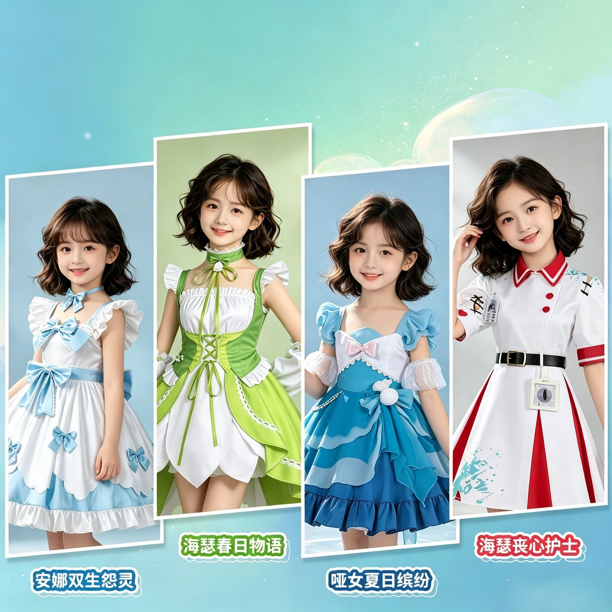 蛋仔派对海瑟小女孩COS演出服