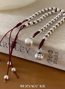 足银999纯银柿柿如意手链转运珠新款手链女新中式显白精致