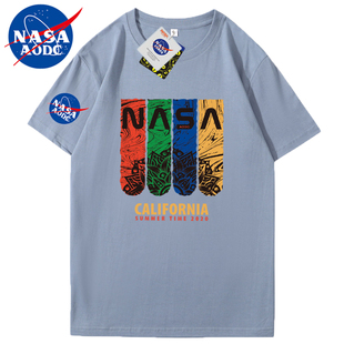 nasataodc聯(lián)名重磅T恤男女情侶短袖 網(wǎng)紅潮牌ins半袖 寬松2023夏季