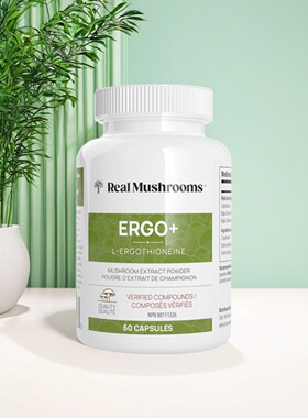 现货 加拿大 Real Mushrooms Ergo+麦角硫因 蘑菇提取 免疫支持