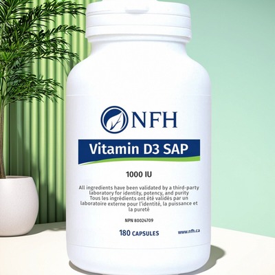 加拿大 NFH Vitamin D3 SAP 维生素D 骨骼健康支持 整体健康