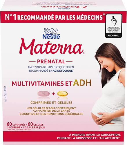 加拿大 NESTLÉ 雀巢 Materna 孕期复合维生素 含DHA 叶酸