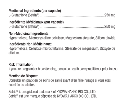 现货 加拿大 Ortho Molecular L-Glutathione 还原型谷胱甘肽