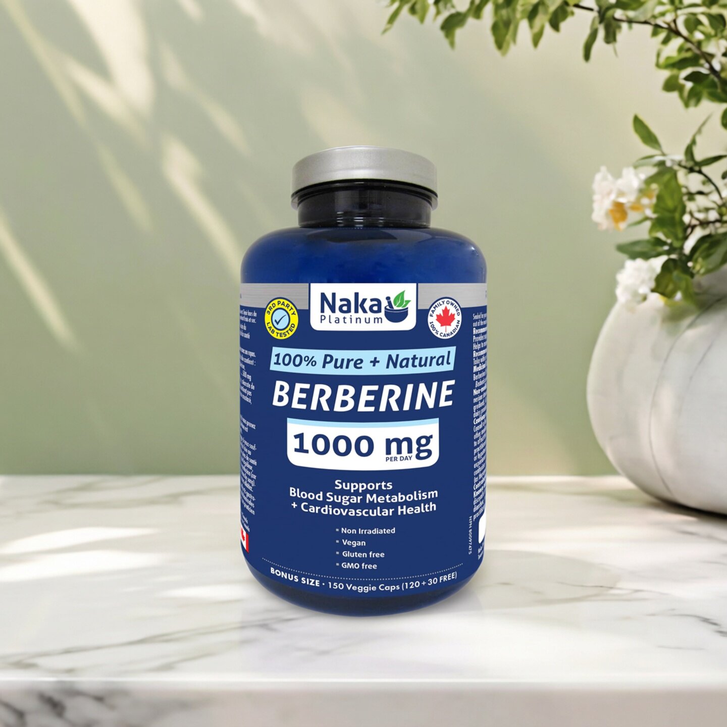 现货 加拿大 Naka Berberine 黄连素 支持血糖代谢 心血管健康